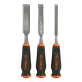 Buck Brothers 3 Piece Comfort Grip Wood Chisel Set –½”, ¾”, 1” 74730